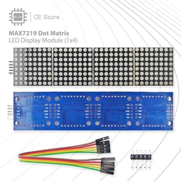 MAX7219 Dot Matrix LED Display Module (1x4)