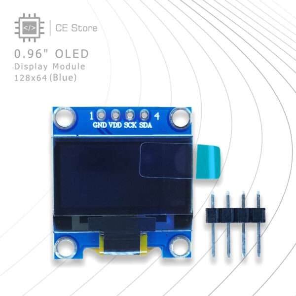 0.96 OLED Display Module (128x64) (Blue) - Image 2