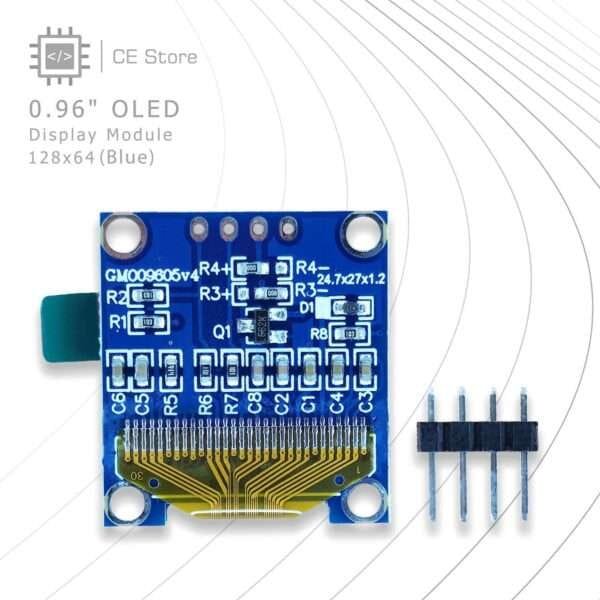 0.96 OLED Display Module (128x64) (Blue) - Image 3