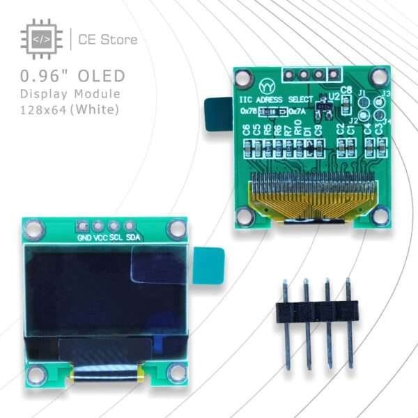 0.96 OLED Display Module (128x64) (White)