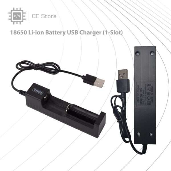 18650 Li-ion Battery Charger USB (1-Slot)