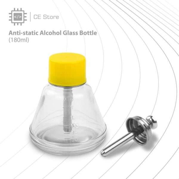 Anti-static Alcohol Glass Bottle  (180ml) - Image 2