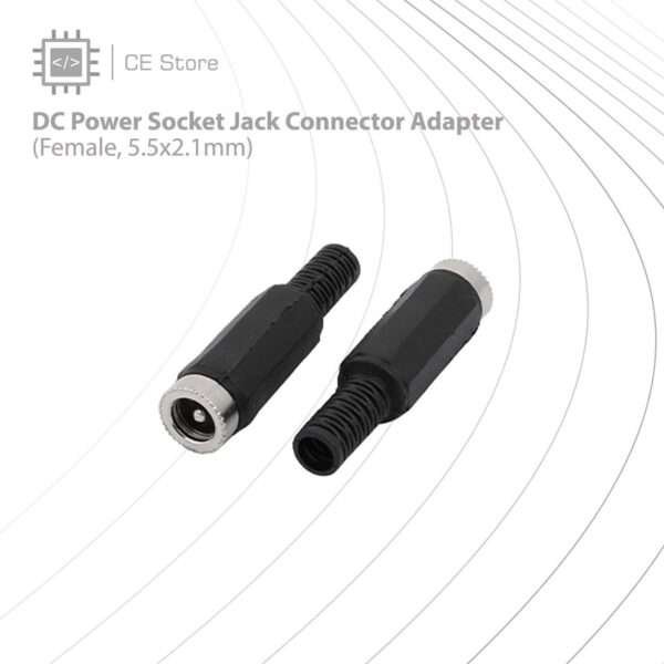 DC Power Socket Jack Connector Adapter(Female, 5.5x2.1mm)