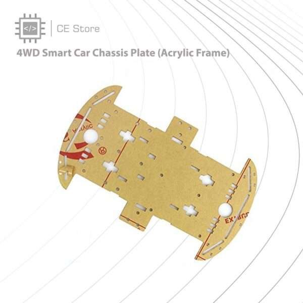 4WD Smart Car Chassis Plate (Acrylic Frame)