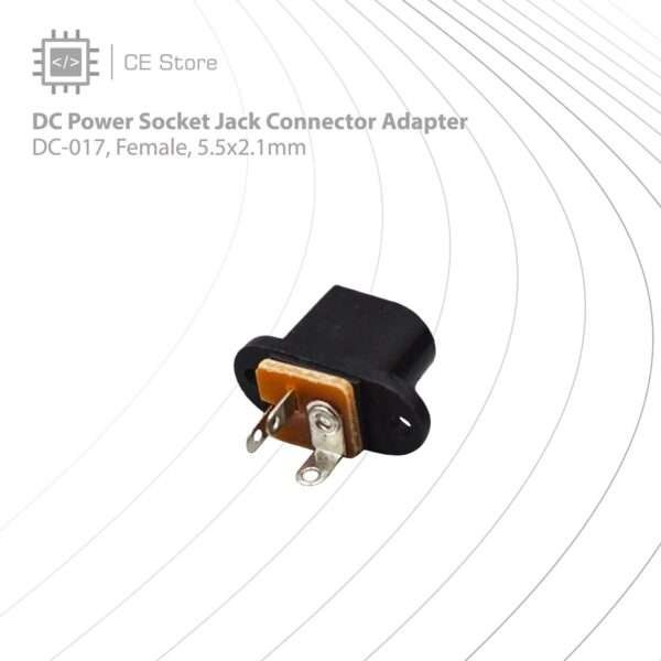 DC Power Socket Jack Connector Adapter (DC-017, Female, 5.5x2.1mm) - Image 3