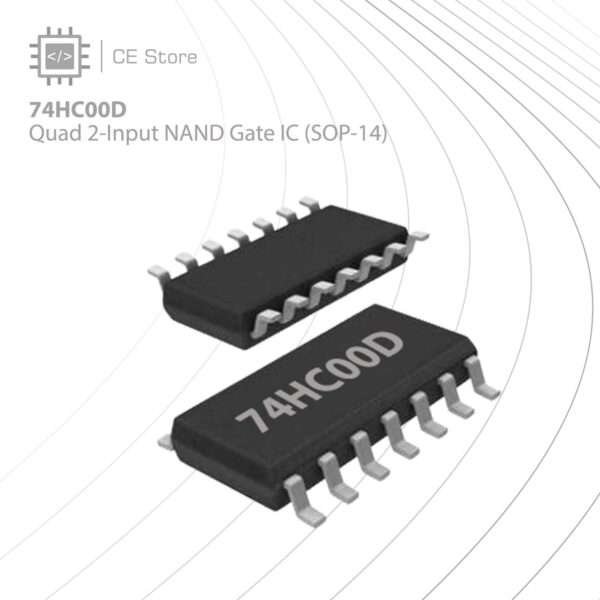 74HC00D Quad 2-Input NAND Gate IC (SOP-14)