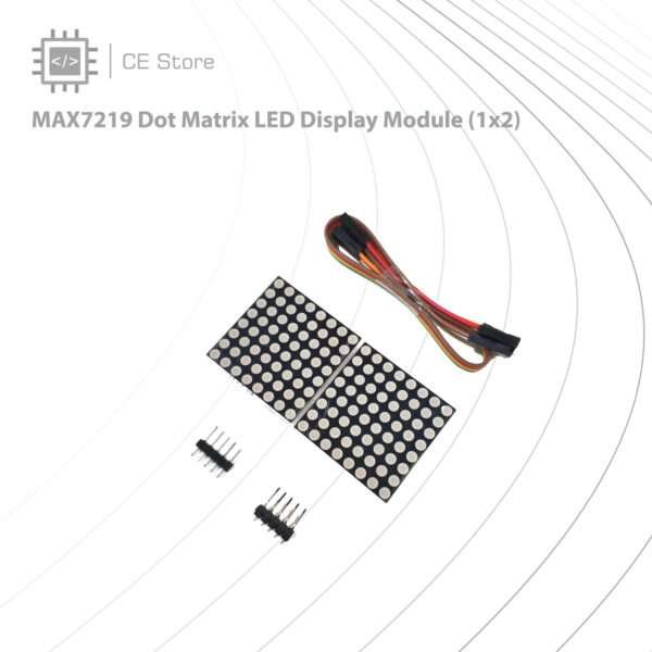 MAX7219 Dot Matrix LED Display Module (1x2) - Image 2