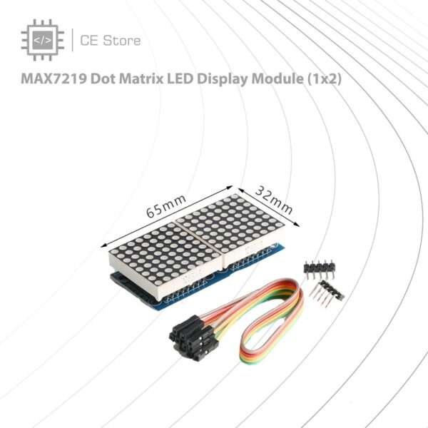 MAX7219 Dot Matrix LED Display Module (1x2)