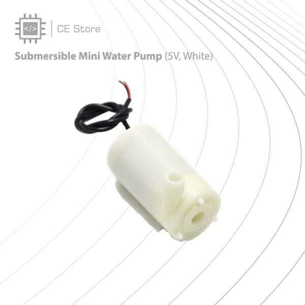 Submersible Mini Water Pump (5V, White) - Image 2