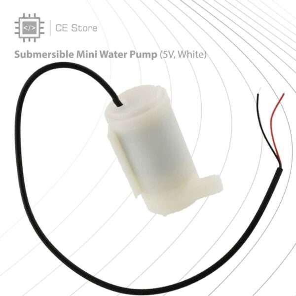 Submersible Mini Water Pump (5V, White) - Image 3