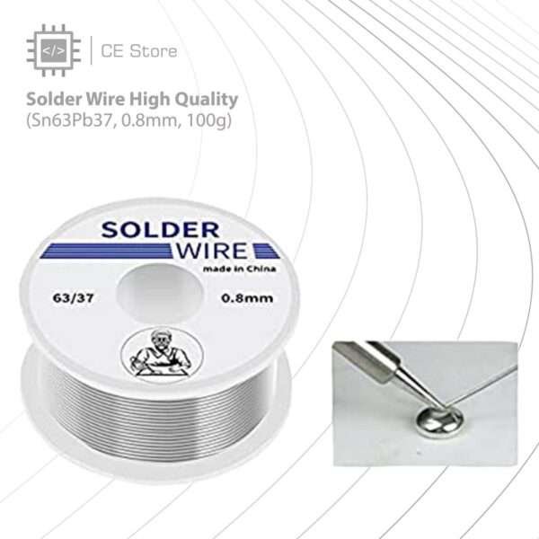 Solder Wire High Quality (Sn63Pb37, 0.8mm, 100g)