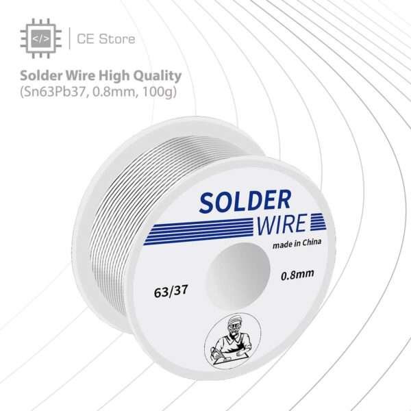 Solder Wire High Quality (Sn63Pb37, 0.8mm, 100g) - Image 2