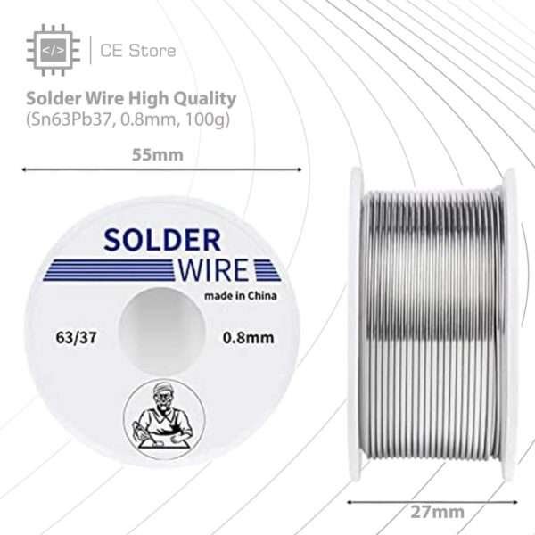 Solder Wire High Quality (Sn63Pb37, 0.8mm, 100g) - Image 3