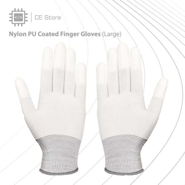 Nylon PU Coated Finger Gloves - Image 4