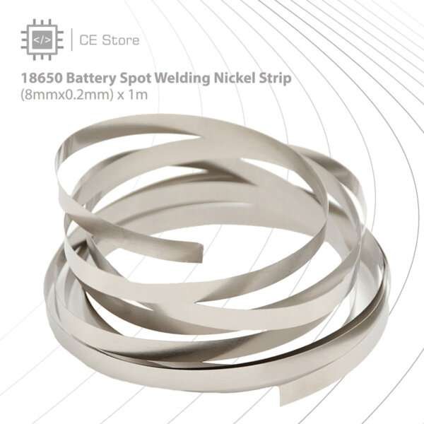 18650 Battery Spot Welding Nickel Strip (8mmx0.2mm) x 1m - Image 2