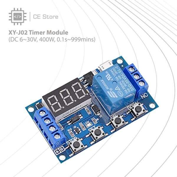 XY-J02 Timer Module (DC 6~30V, 400W, 0.1s~999mins)