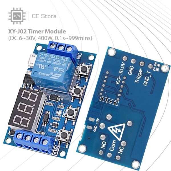 XY-J02 Timer Module (DC 6~30V, 400W, 0.1s~999mins) - Image 3