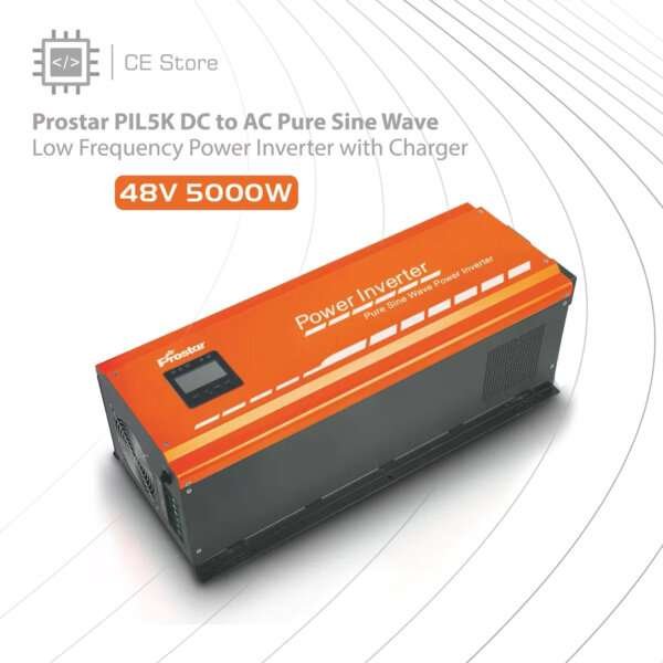 Prostar PIL5K DC to AC Pure Sine Wave Low Frequency Power Inverter with Charger  (INPUT-48VDC, OUTPUT-220VAC, 5000W)