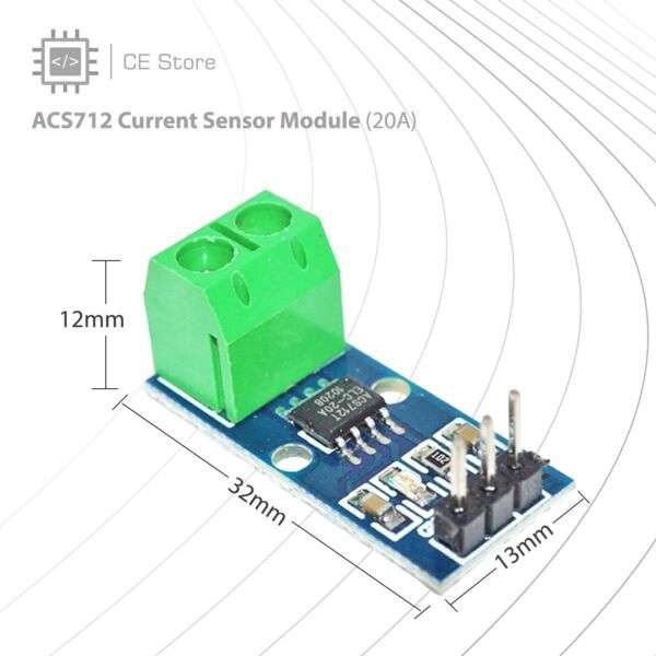 ACS712 Current Sensor Module (20A) - Image 4