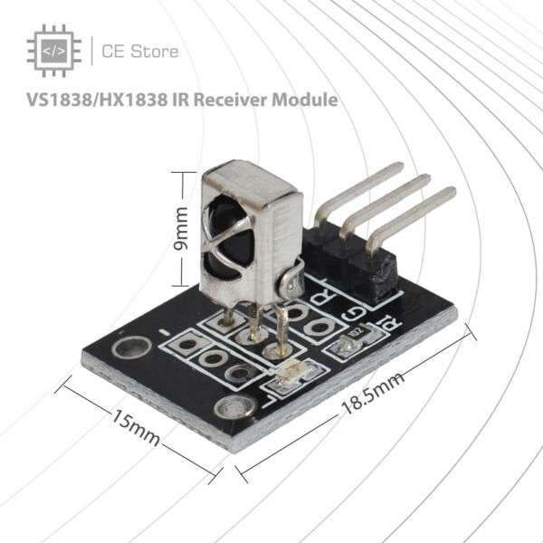 VS1838/HX1838 IR Receiver Module - Image 4