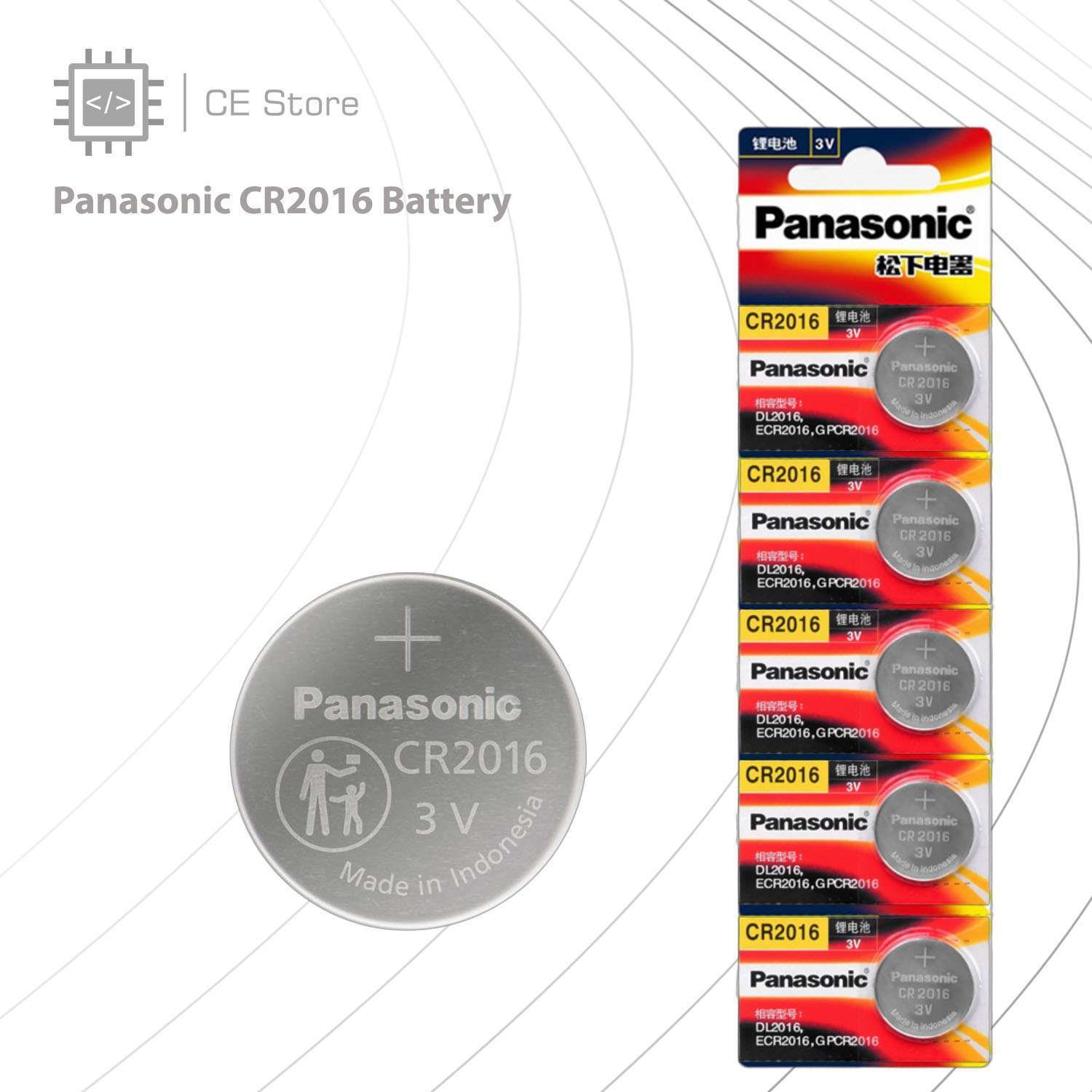 Panasonic Cr2016 Lithium Battery Ce Store